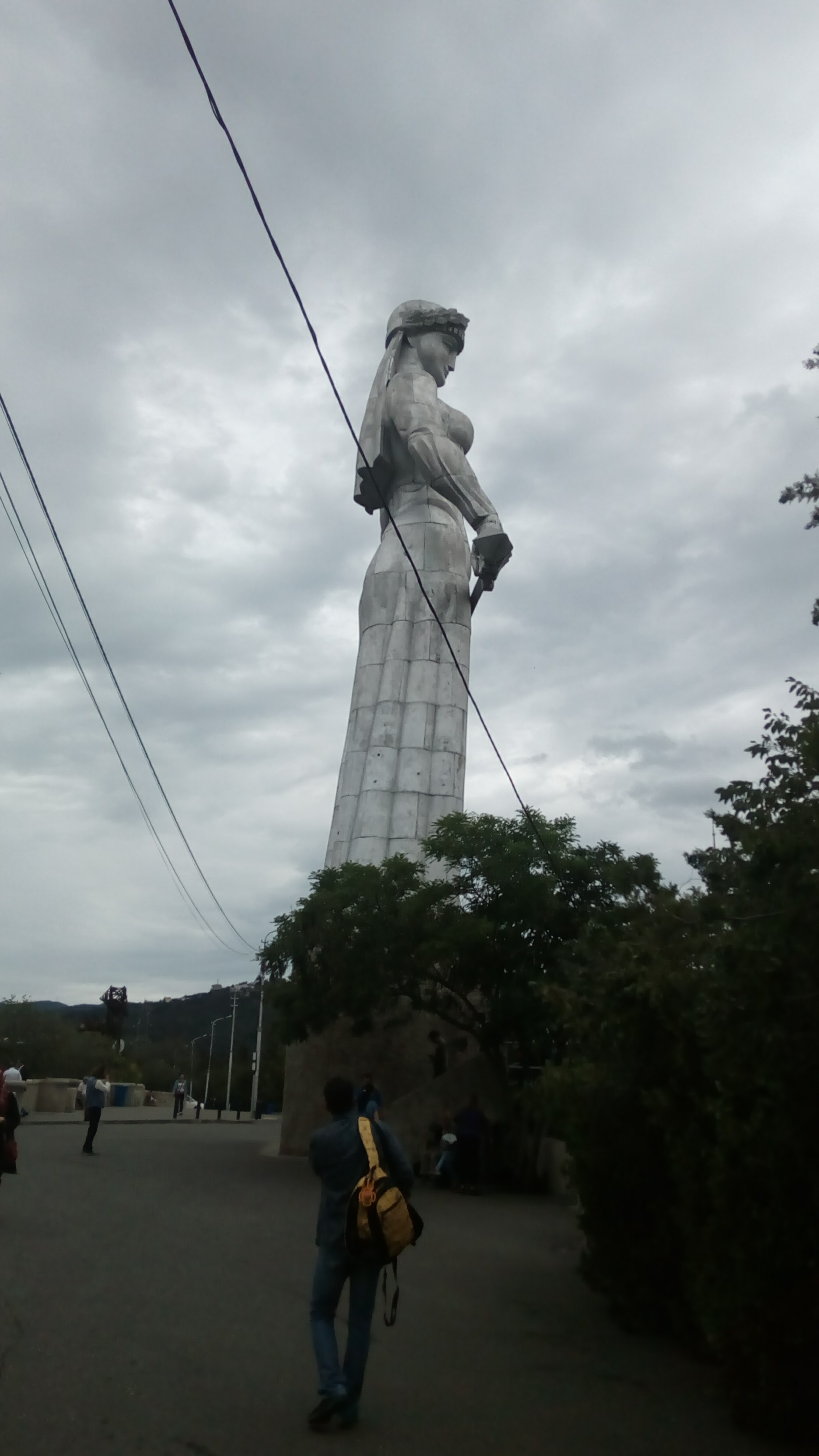 The huge statue of Kartlis Deda 