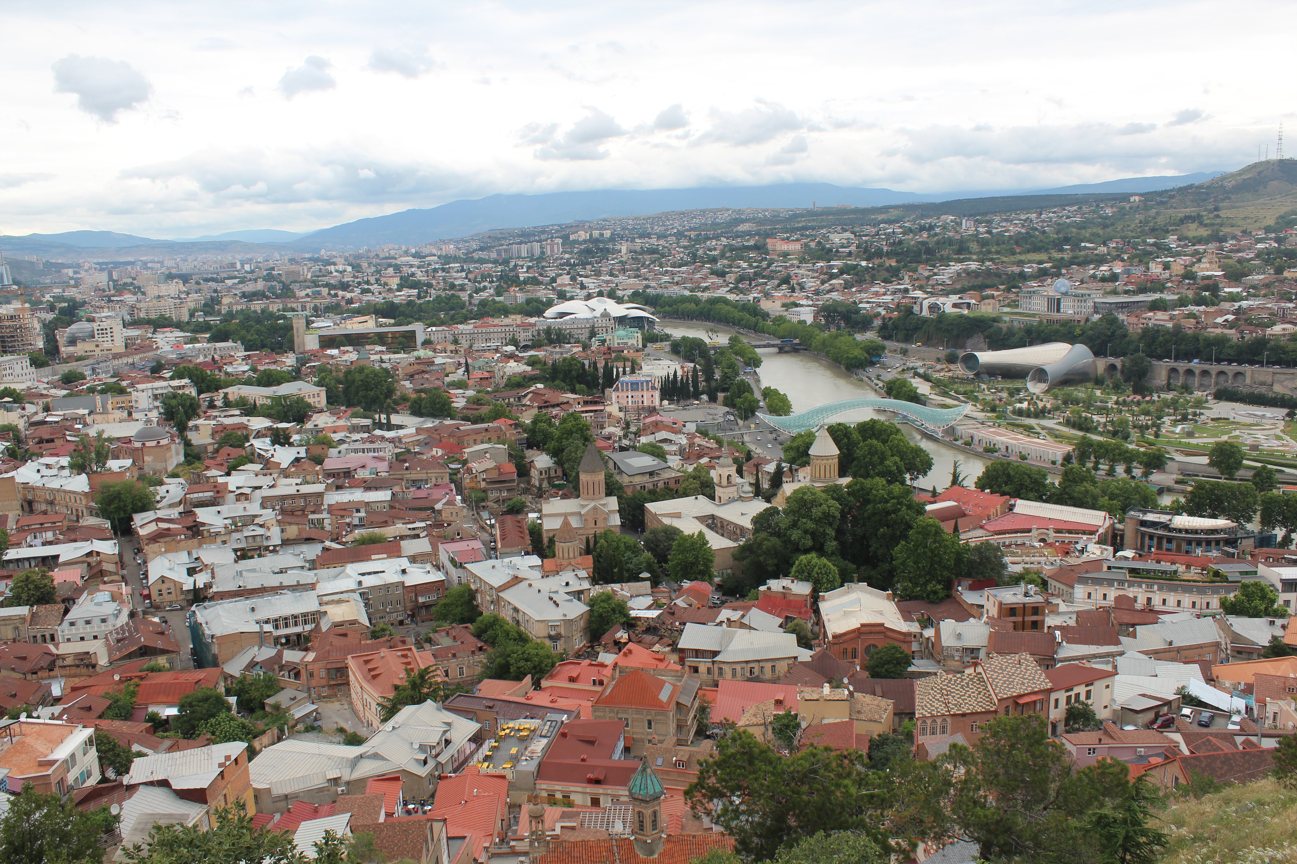 View from the top of Narikala Fortress